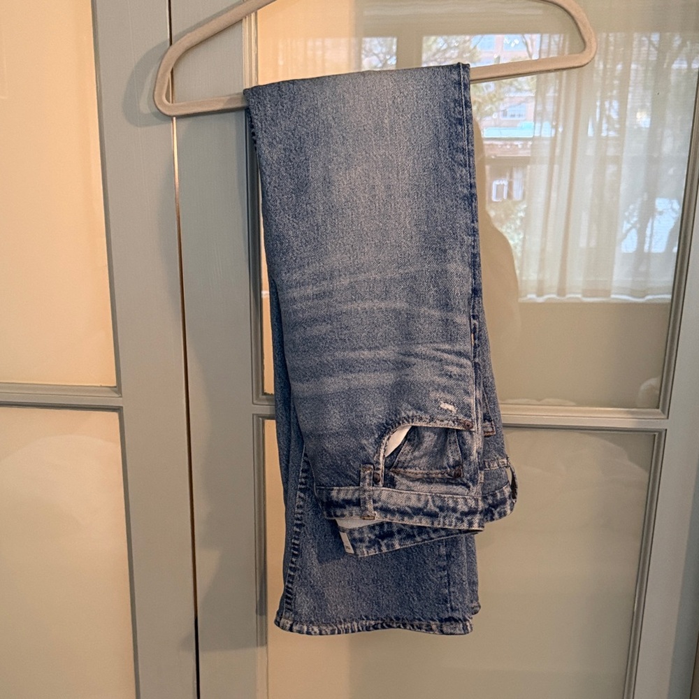 rag & bone Miramar Shea Straight Pants in Light Blue Wash